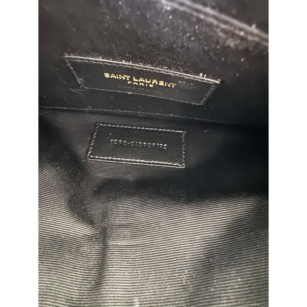 Saint Laurent Monogram Quilted Leather Clutch Ysl Black‎ - Picture 7 of 8